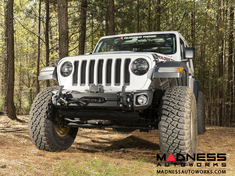 Jeep Wrangler JL Arcus Front Bumper w/Winch Tray & Tow Hooks MADNESS